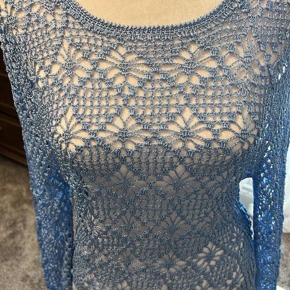 SER.O.YA Parley Crochet Top in Sky Blue - Picture 5 of 8